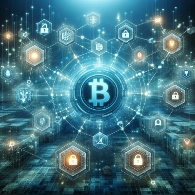 representação visual da tecnologia blockchain